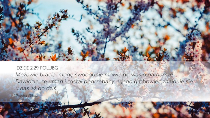 Dzieje 2:29 POLUBG Bible Verse Image