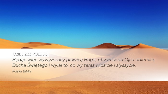 Dzieje 2:33 POLUBG Bible Verse Image