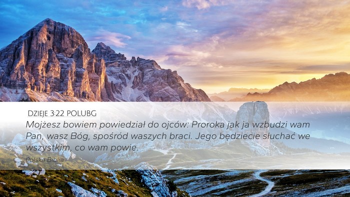 Dzieje 3:22 POLUBG Bible Verse Image