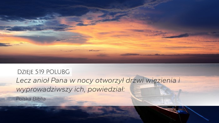 Dzieje 5:19 POLUBG Bible Verse Image