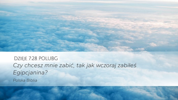 Dzieje 7:28 POLUBG Bible Verse Image