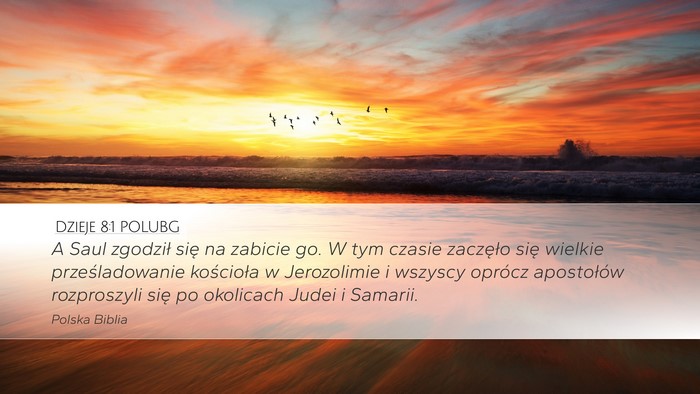 Dzieje 8:1 POLUBG Bible Verse Image