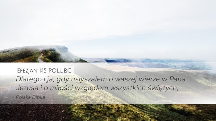 Efezjan 1:15 POLUBG Bible Verse Image