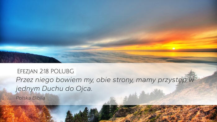 Efezjan 2:18 POLUBG Bible Verse Image