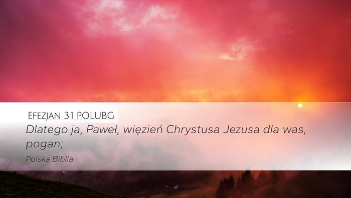 Efezjan 3:1 POLUBG Bible Verse Image
