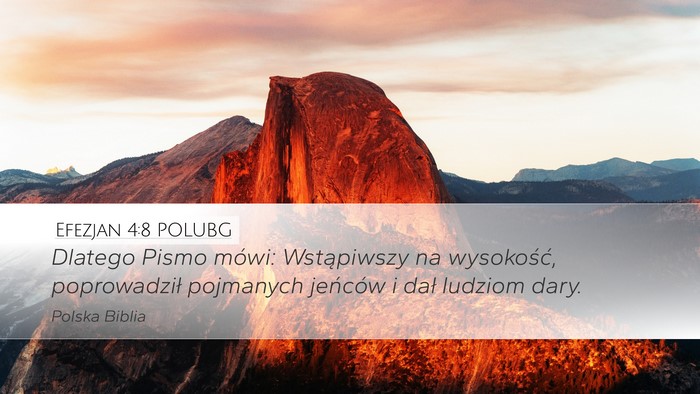 Efezjan 4:8 POLUBG Bible Verse Image