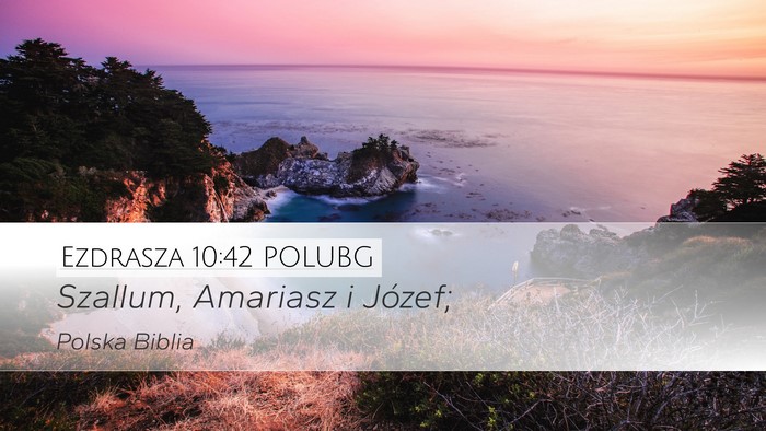 Ezdrasza 10:42 POLUBG Desktop Wallpaper - Szallum, Amariasz i - Desktop Bible Verse Wallpaper