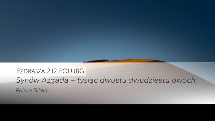 Ezdrasza 2:12 POLUBG Bible Verse Image