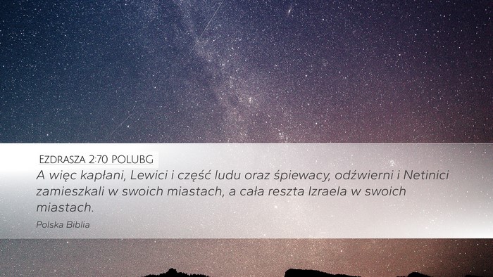 Ezdrasza 2:70 POLUBG Bible Verse Image