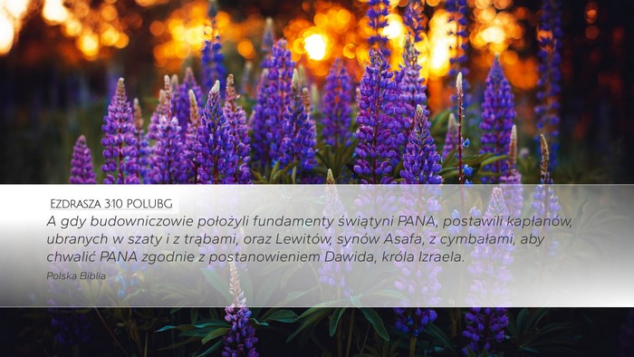 Ezdrasza 3:10 POLUBG Bible Verse Image