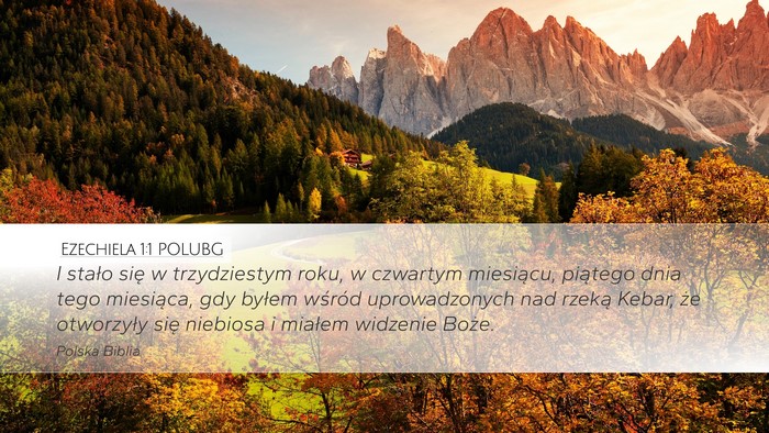 Ezechiela 1:1 POLUBG Desktop Wallpaper - I stało się w trzydziestym roku, w czwartym - Desktop Bible Verse Wallpaper