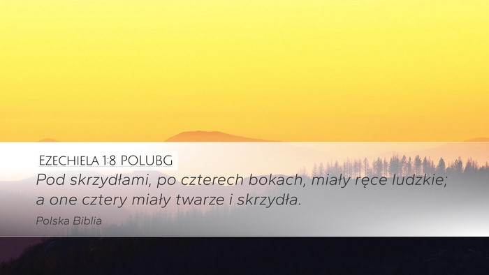 Ezechiela 1:8 POLUBG Bible Verse Image