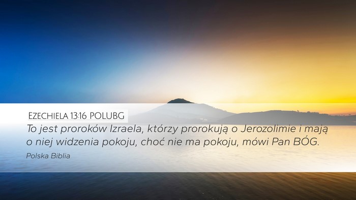 Ezechiela 13:16 POLUBG Bible Verse Image