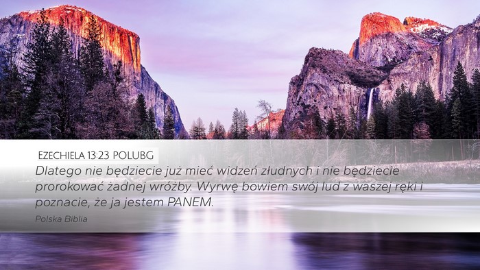 Ezechiela 13:23 POLUBG Bible Verse Image