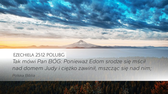 Ezechiela 25:12 POLUBG Bible Verse Image