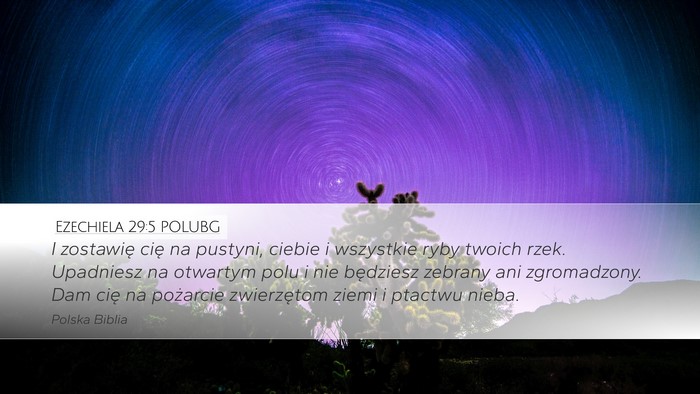 Ezechiela 29:5 POLUBG Bible Verse Image