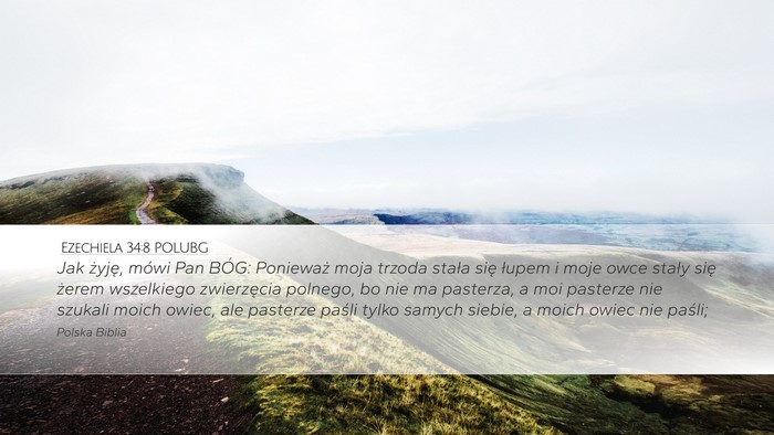 Ezechiela 34:8 POLUBG Bible Verse Image