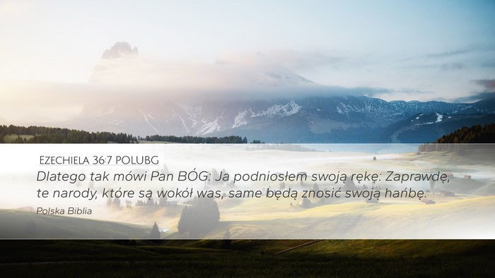 Ezechiela 36:7 POLUBG Bible Verse Image