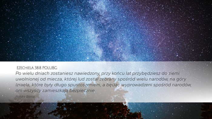 Ezechiela 38:8 POLUBG Bible Verse Image