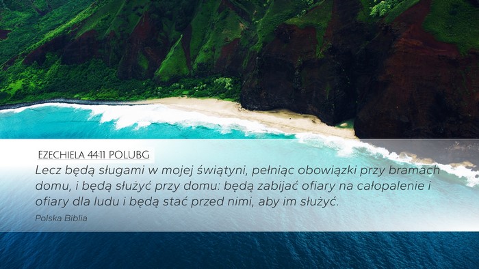 Ezechiela 44:11 POLUBG Bible Verse Image