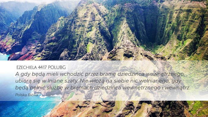 Ezechiela 44:17 POLUBG Bible Verse Image
