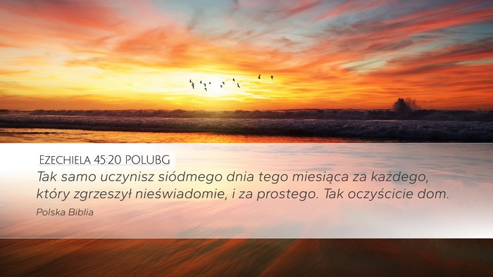 Ezechiela 45:20 POLUBG Bible Verse Image