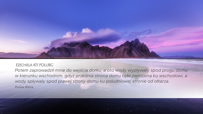 Ezechiela 47:1 POLUBG Bible Verse Image