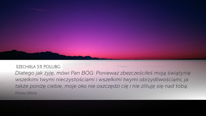 Ezechiela 5:11 POLUBG Bible Verse Image