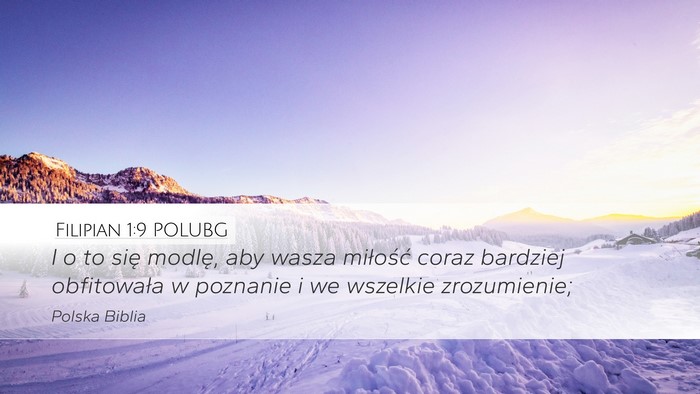 Filipian 1:9 POLUBG Bible Verse Image