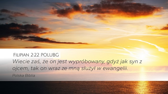Filipian 2:22 POLUBG Bible Verse Image