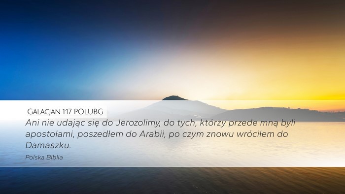 Galacjan 1:17 POLUBG Bible Verse Image