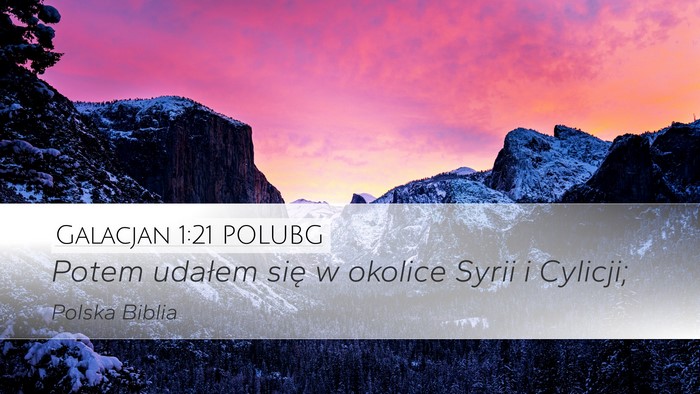 Galacjan 1:21 POLUBG Bible Verse Image