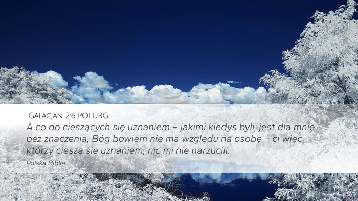 Galacjan 2:6 POLUBG Bible Verse Image