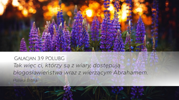 Galacjan 3:9 POLUBG Bible Verse Image