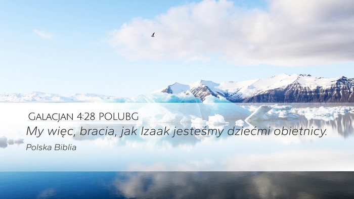 Galacjan 4:28 POLUBG Bible Verse Image