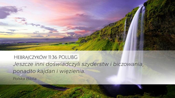Hebrajczyków 11:36 POLUBG Bible Verse Image