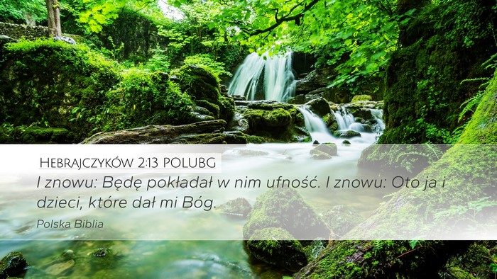 Hebrajczyków 2:13 POLUBG Bible Verse Image