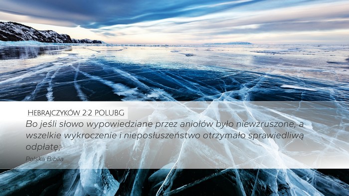 Hebrajczyków 2:2 POLUBG Bible Verse Image