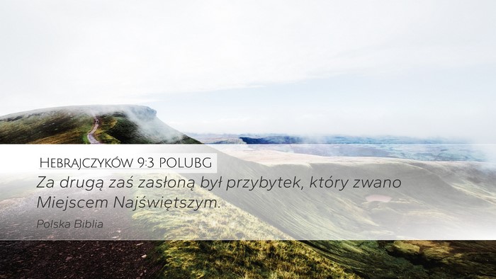 Hebrajczyków 9:3 POLUBG Bible Verse Image