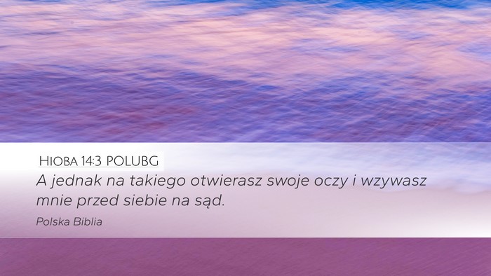 Hioba 14:3 POLUBG Desktop Wallpaper - A jednak na takiego otwierasz swoje oczy i - Desktop Bible Verse Wallpaper