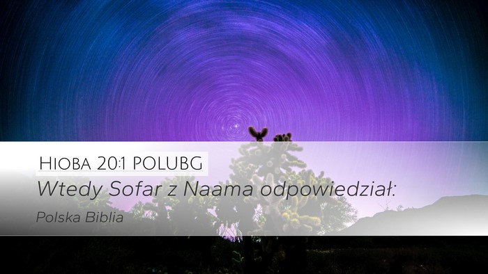 Hioba 20:1 POLUBG Bible Verse Image