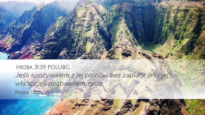 Hioba 31:39 POLUBG Bible Verse Image