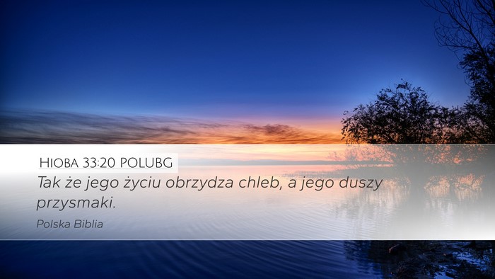 Hioba 33:20 POLUBG Bible Verse Image