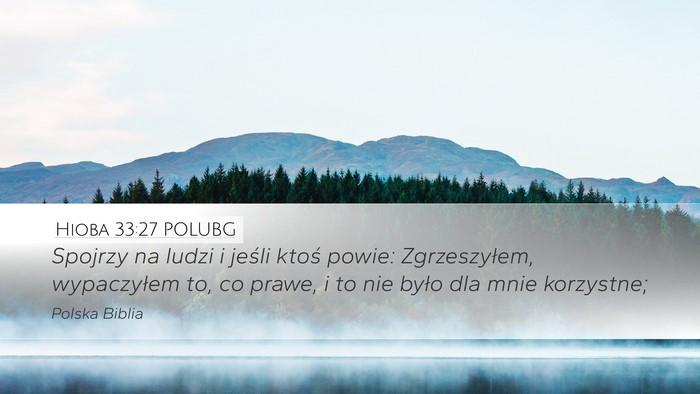 Hioba 33:27 POLUBG Bible Verse Image