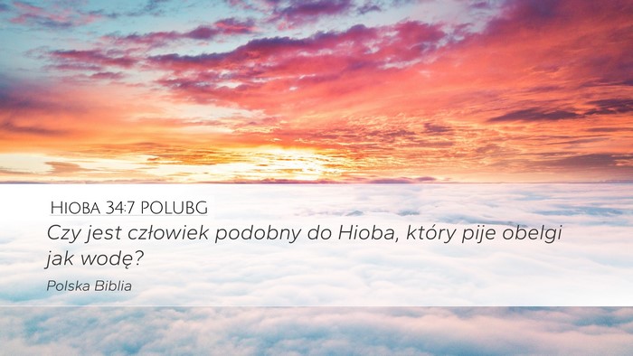 Hioba 34:7 POLUBG Bible Verse Image