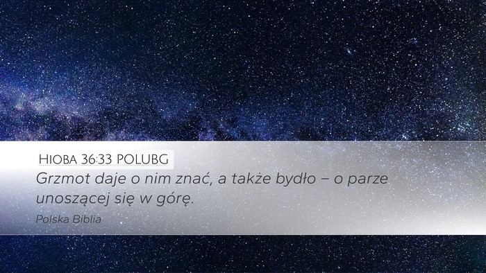 Hioba 36:33 POLUBG Bible Verse Image