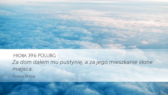 Hioba 39:6 POLUBG Bible Verse Image