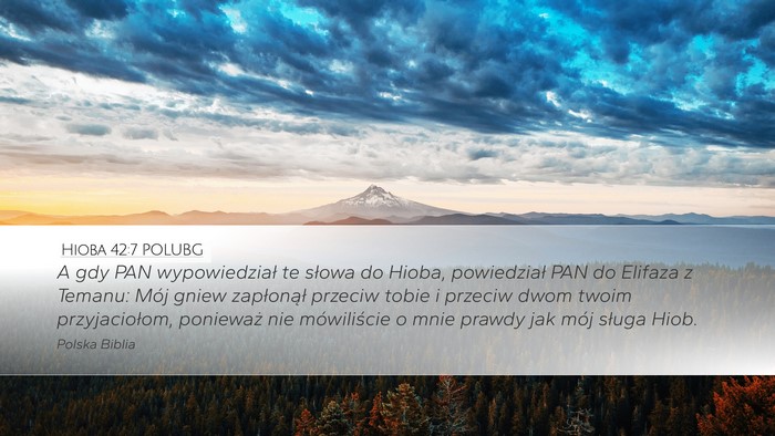 Hioba 42:7 POLUBG Bible Verse Image