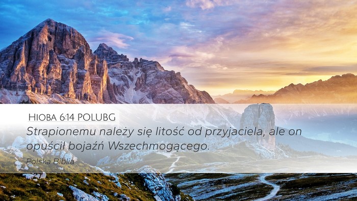 Hioba 6:14 POLUBG Bible Verse Image