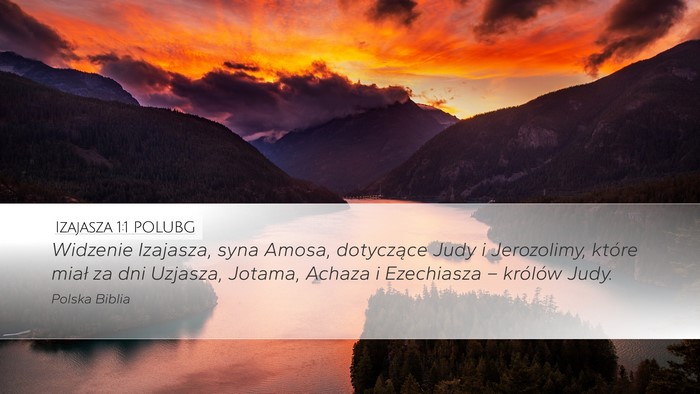 Izajasza 1:1 POLUBG Bible Verse Image